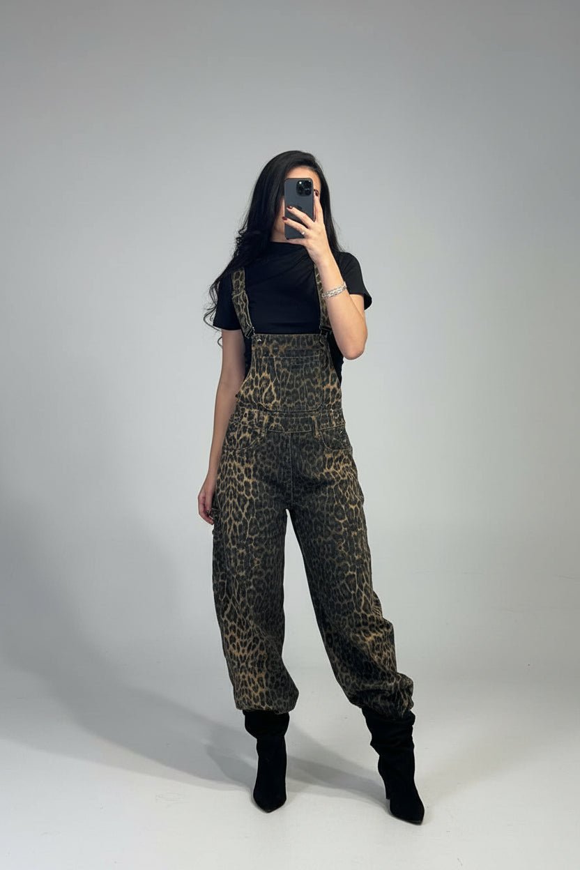 salopette leopardata - Dverso Fashion