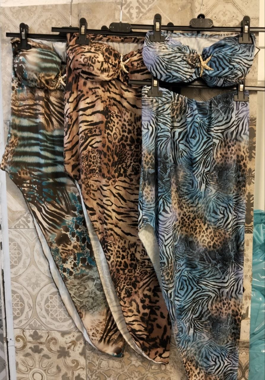 set animalier con top stella e gonna - Dverso Fashion