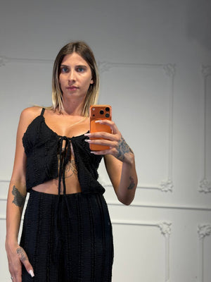 set candy in cotone ricamato - Dverso Fashion