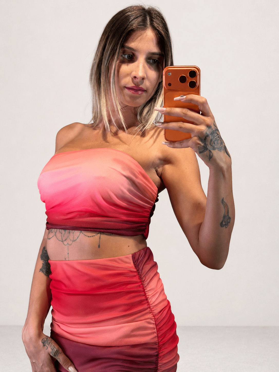 set cleopatra 2 pezzi sfumato - Dverso Fashion