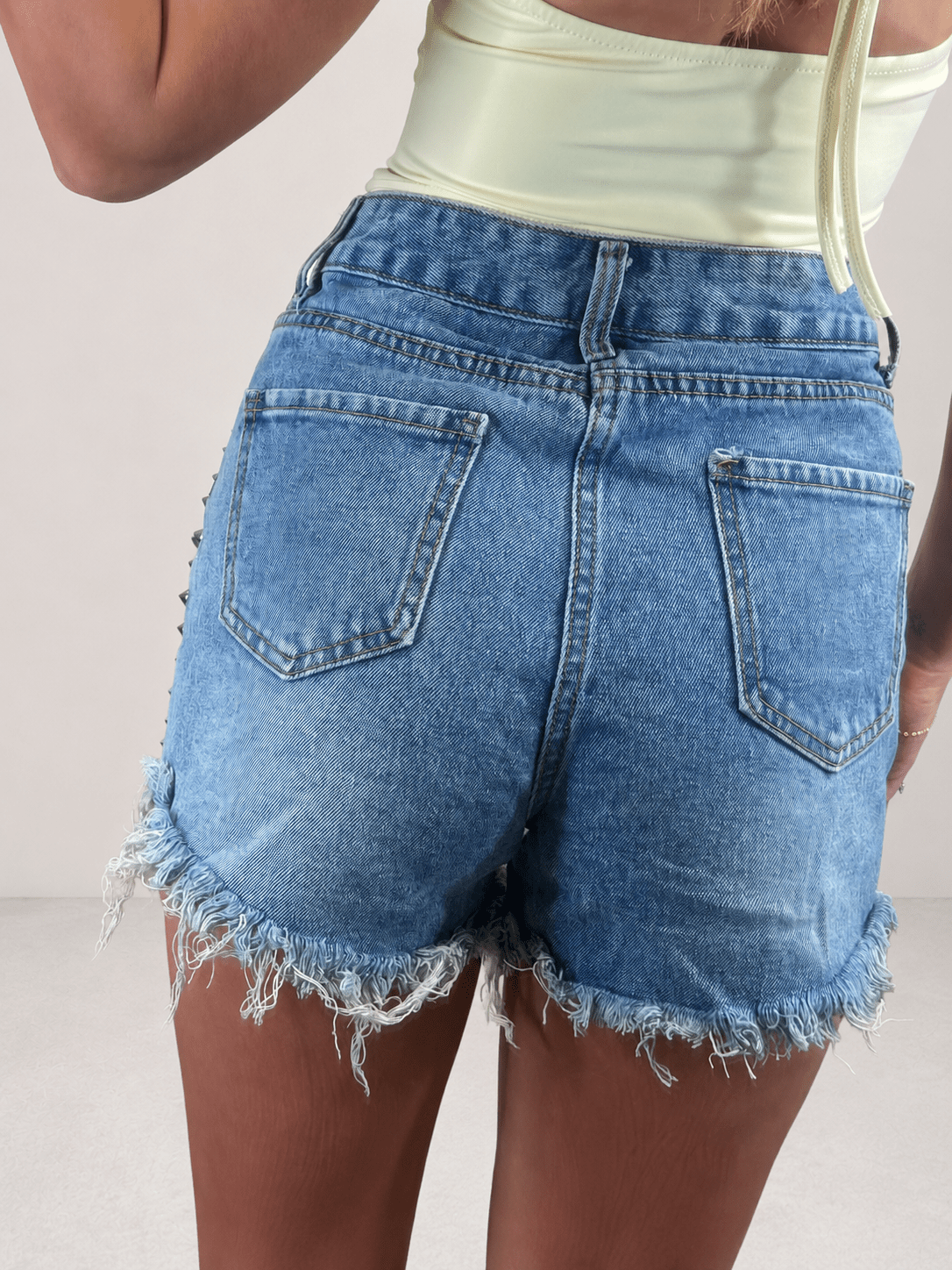shorts borchie - Dverso Fashion