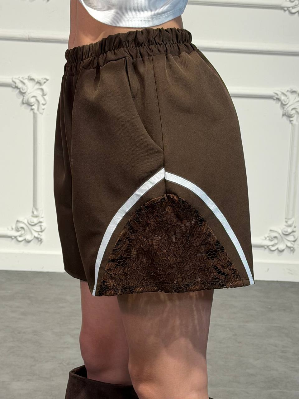 shorts in pizzo - Dverso Fashion