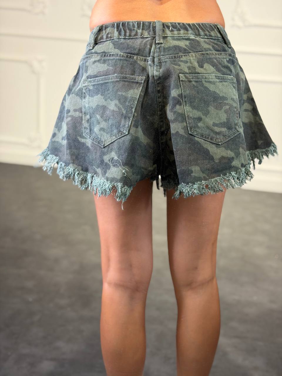shorts militari a farfalla - Dverso Fashion