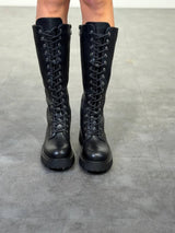 stivale alto con lacci - Dverso Fashion