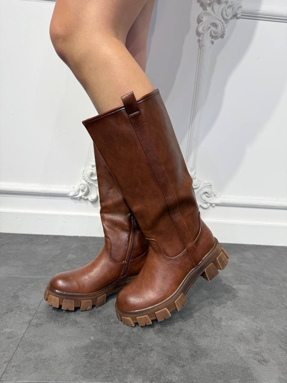 stivale gommato alto - Dverso Fashion