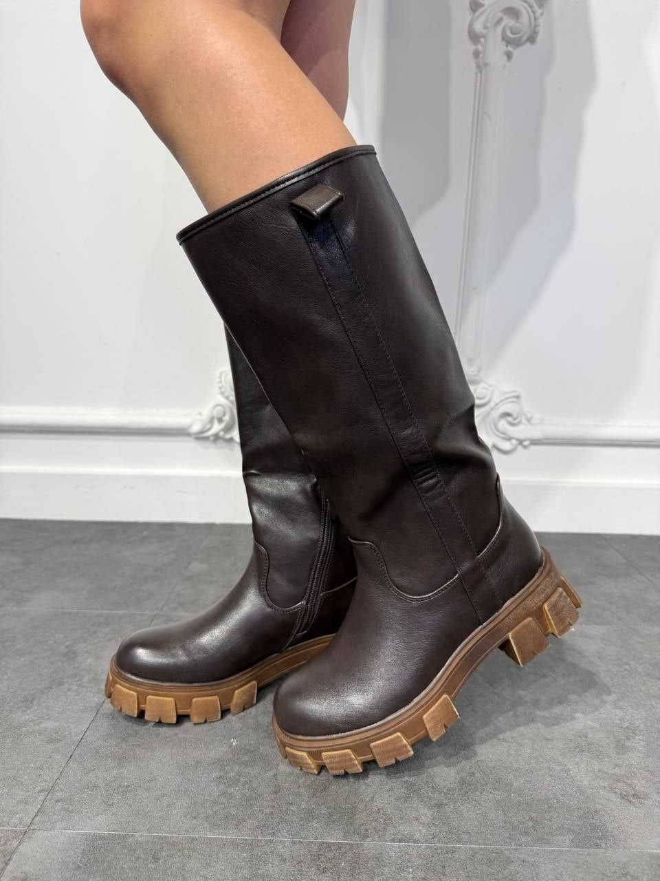 stivale gommato alto - Dverso Fashion