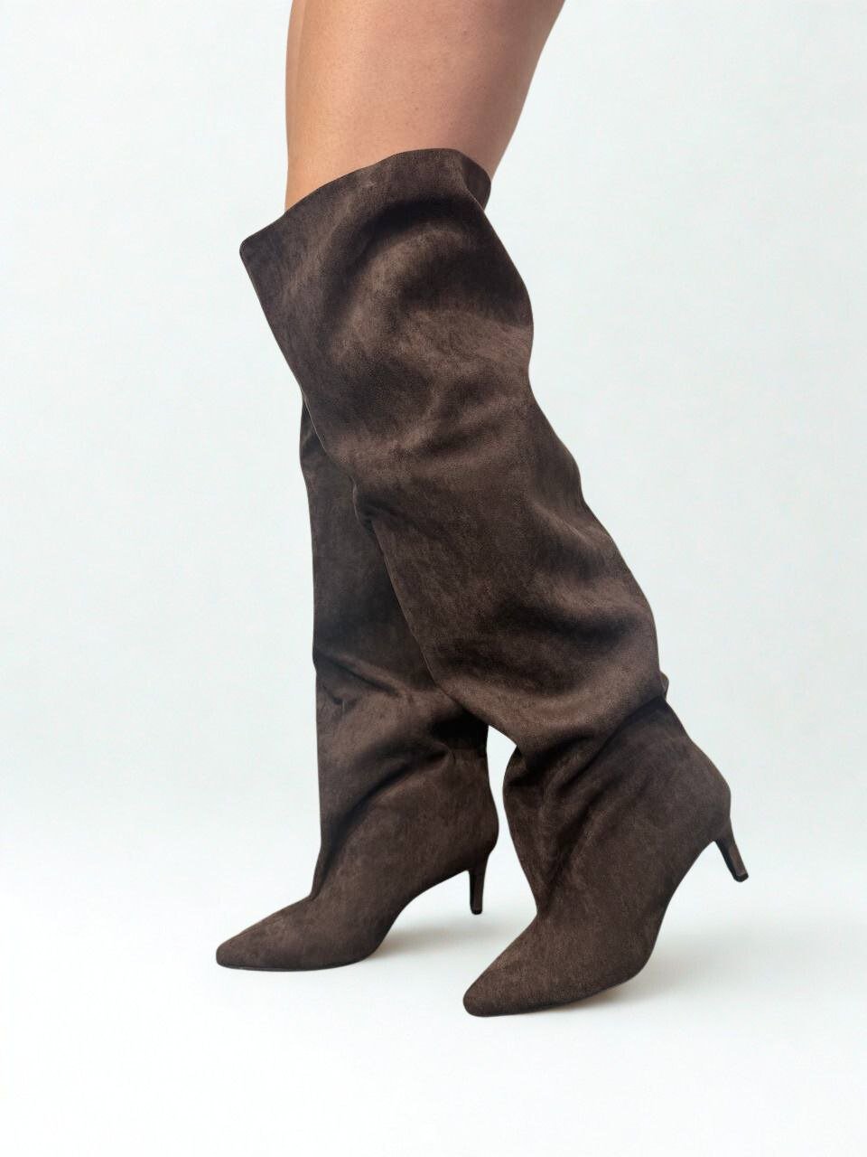 Stivale Ludovica Scamosciato Alto - Dverso Fashion