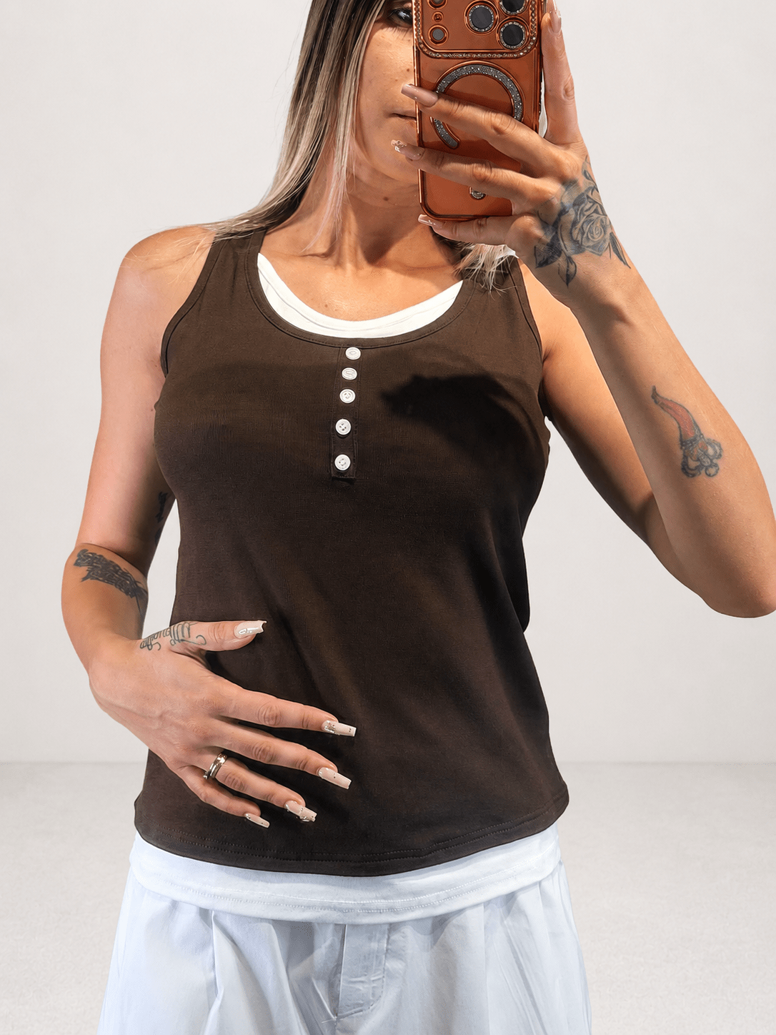 top canottiera - Dverso Fashion