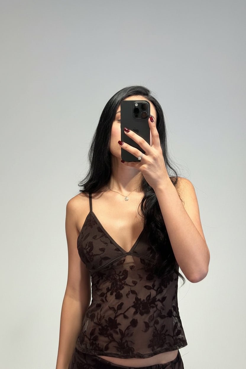 top con decorazioni floreali - Dverso Fashion