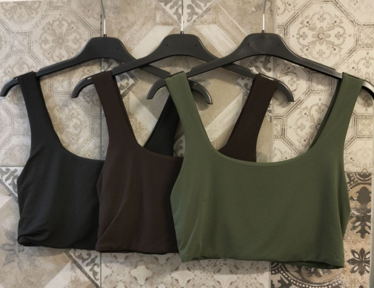 top crop in licra - Dverso Fashion