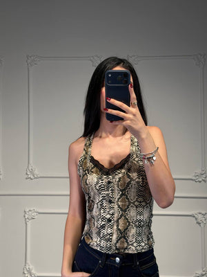 top euphidra elasticizzato - Dverso Fashion