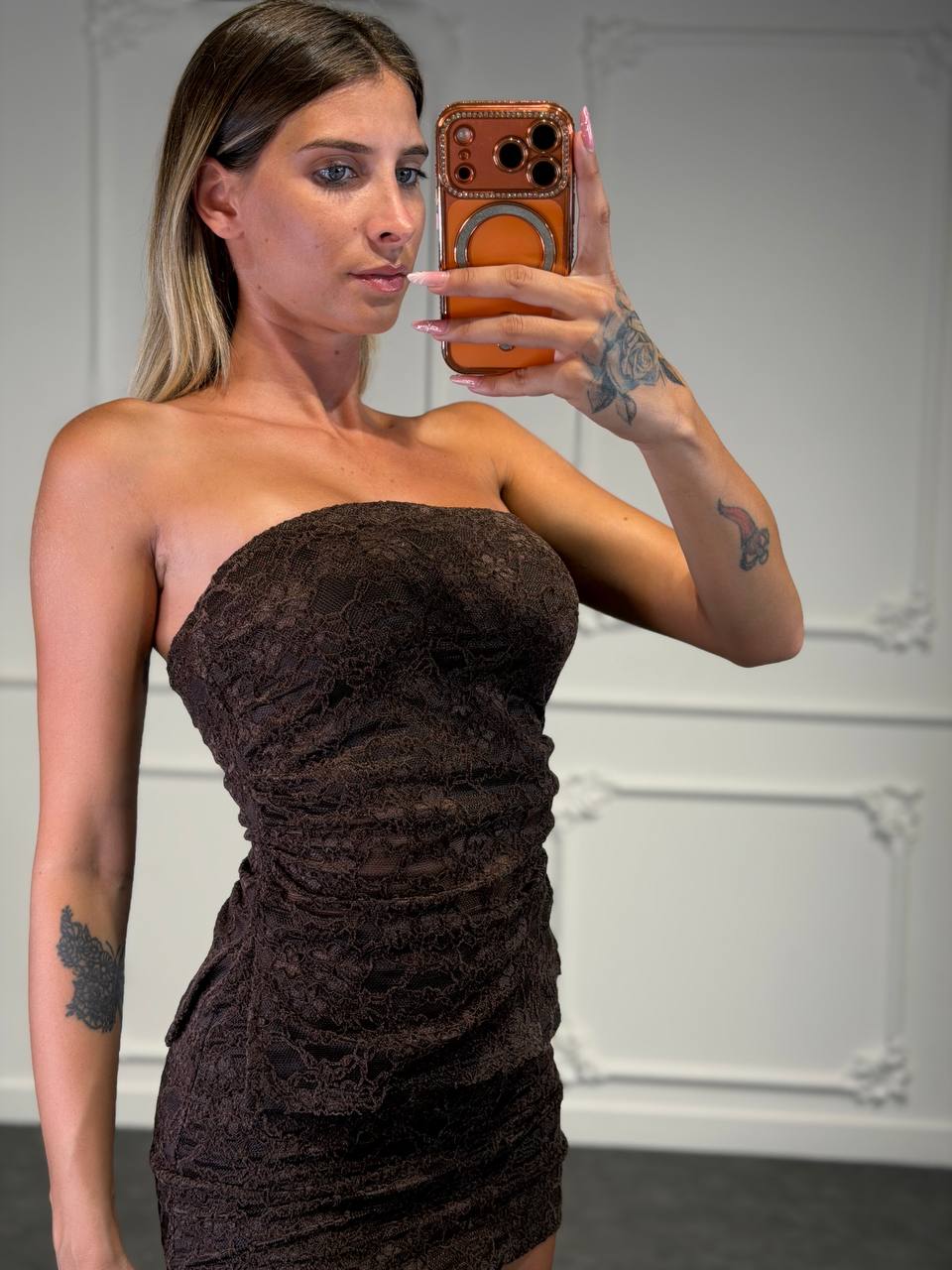 top grace a fascia in pizzo - Dverso Fashion