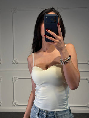 top in licra liscia - Dverso Fashion