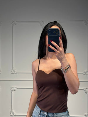 top in licra liscia - Dverso Fashion