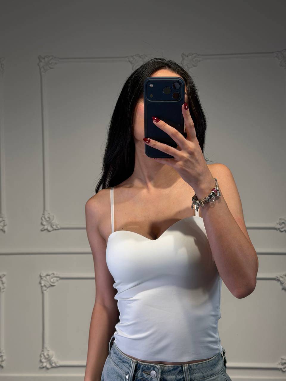 top in licra liscia - Dverso Fashion