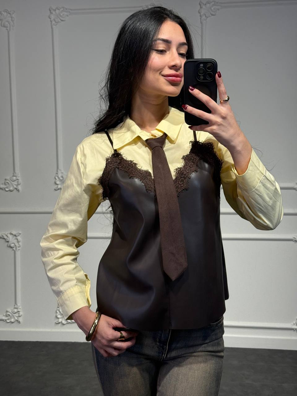 Top in Pelle - Dverso Fashion