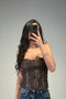 top karima in pelle - Dverso Fashion