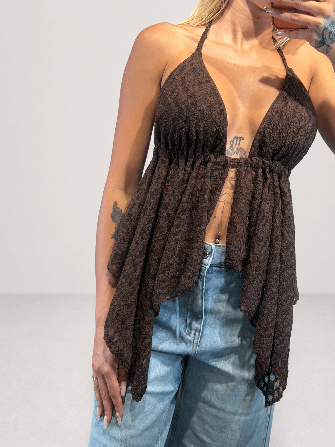 top ludo in pizzo - Dverso Fashion