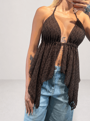 top ludo in pizzo - Dverso Fashion