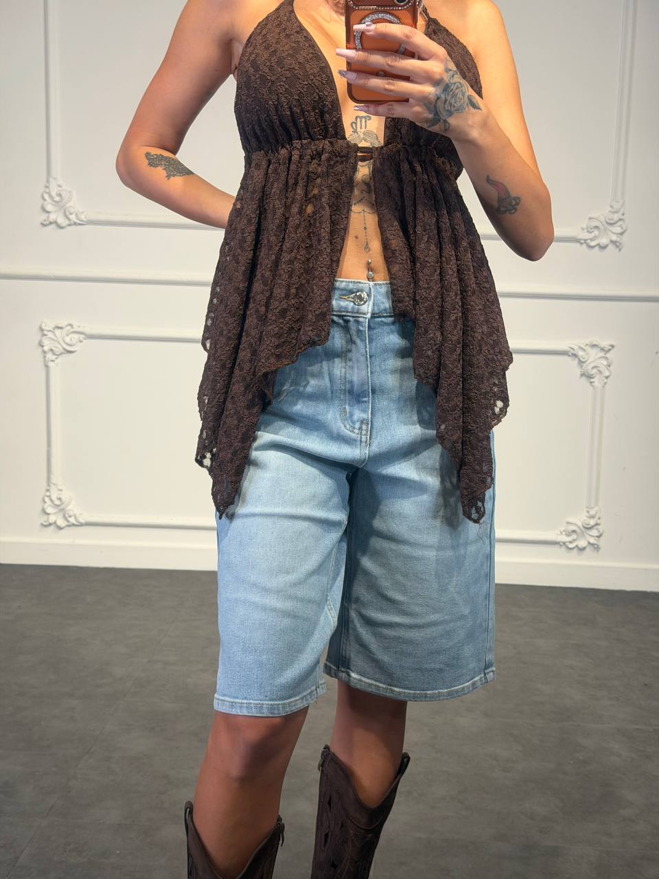 top ludo in pizzo - Dverso Fashion