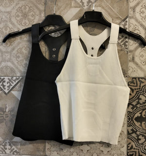 top rebel con allacciatura a cinta - Dverso Fashion