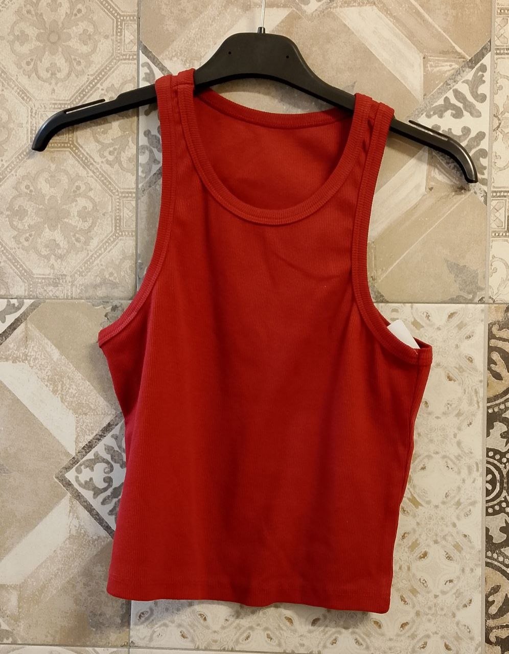 TOP SEMPLICE A COSTINE - Dverso Fashion