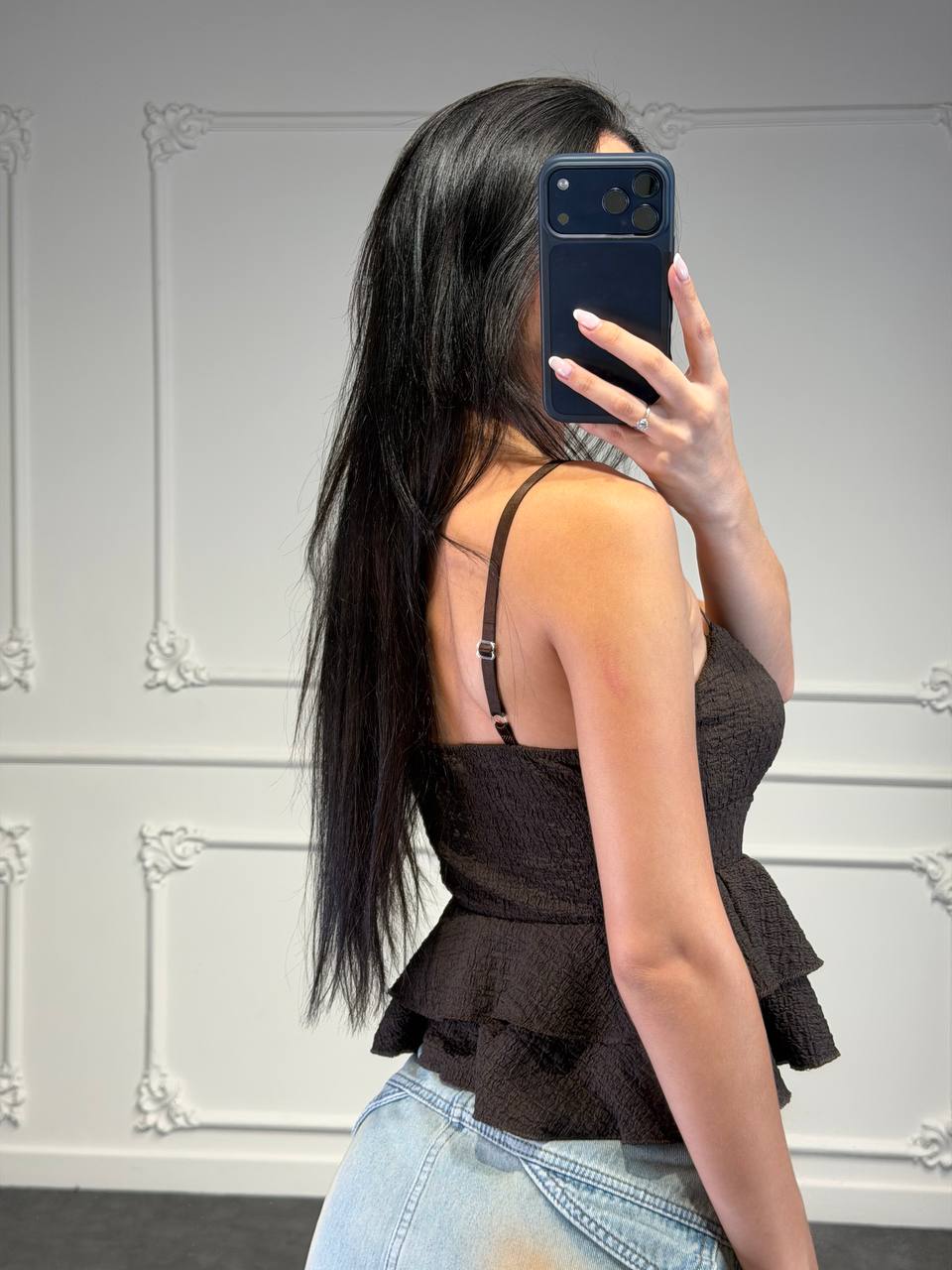 top stella con balze - Dverso Fashion