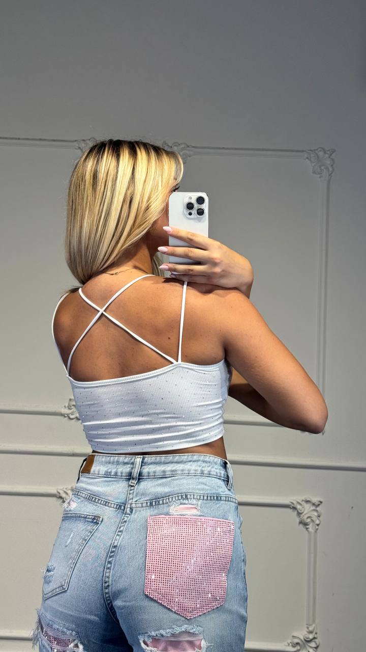 top strass - Dverso Fashion
