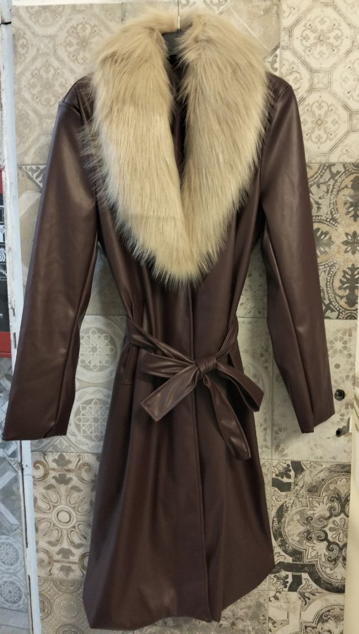 trench lungo con pelliccia - Dverso Fashion