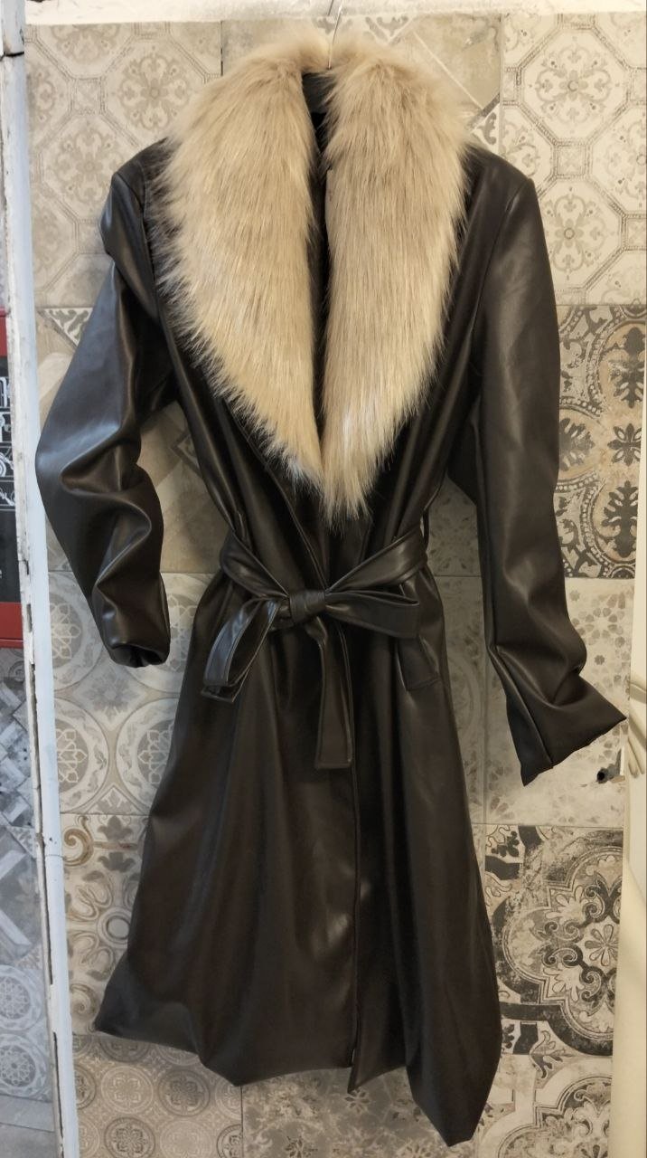 trench lungo con pelliccia - Dverso Fashion