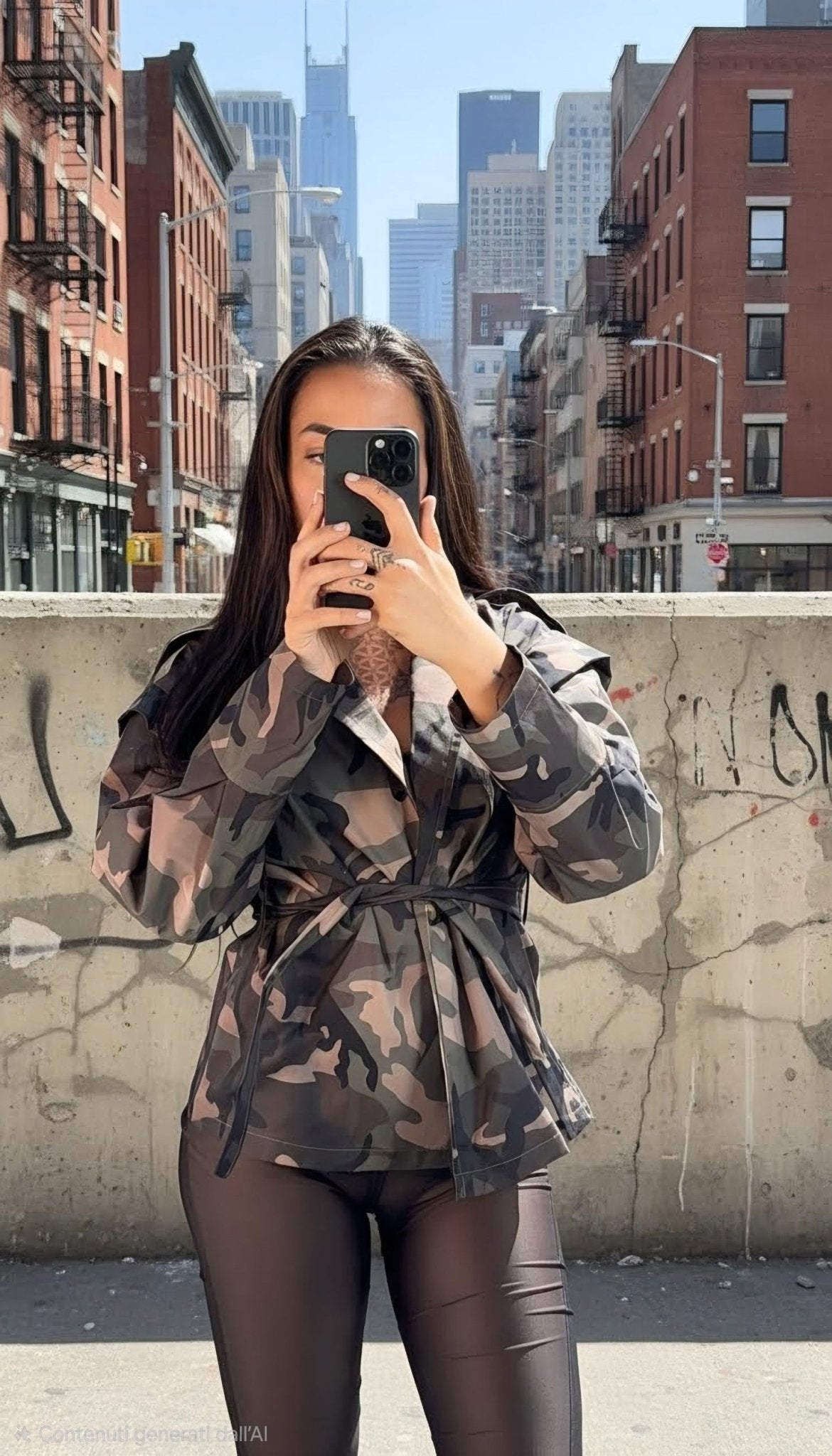 trench mimetico - Dverso Fashion