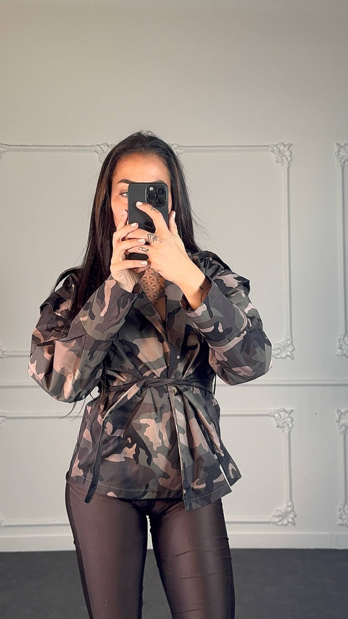 trench mimetico - Dverso Fashion