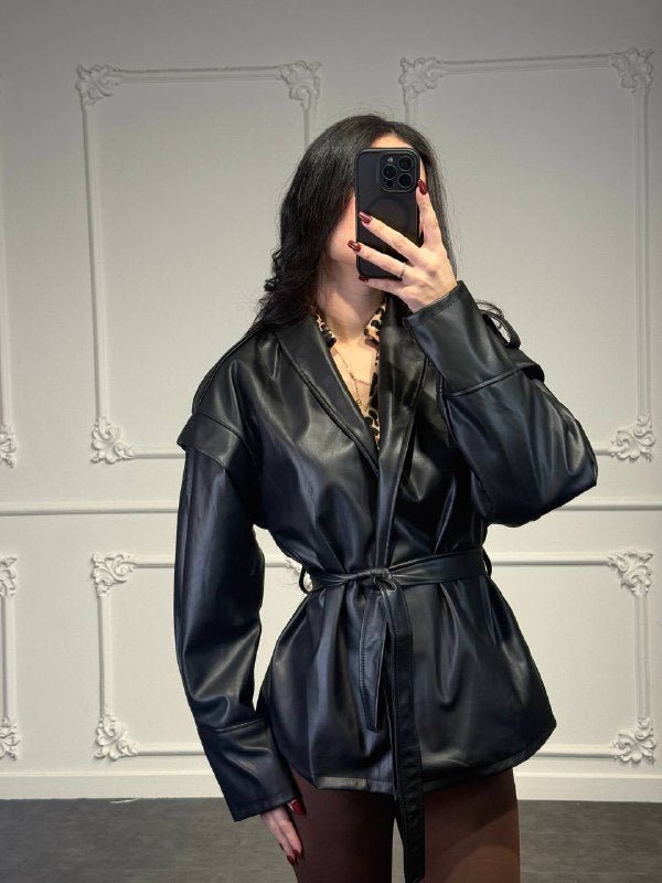 Trench pelle corto - Dverso Fashion