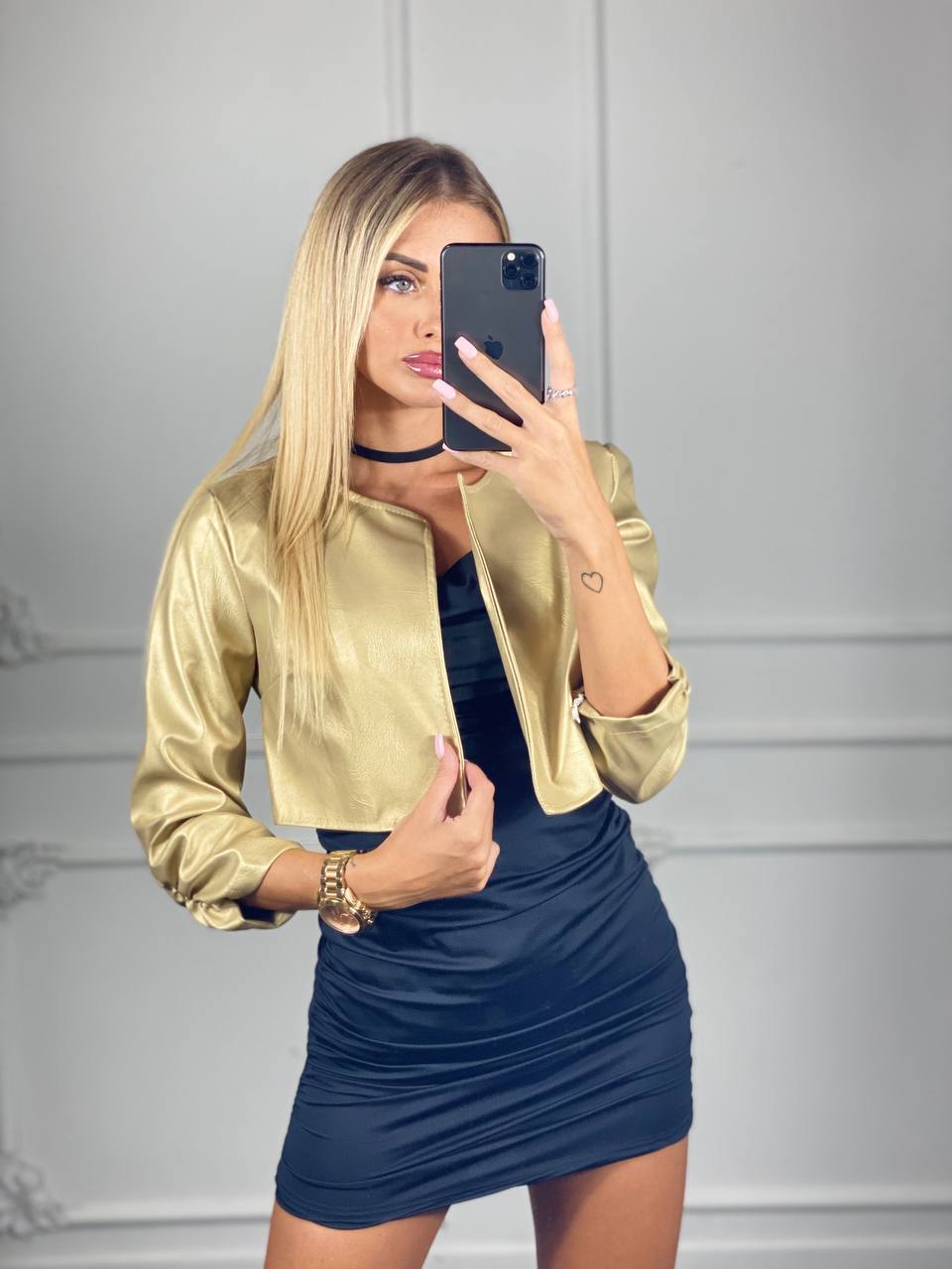 Giacca Ecopelle Dea - Dverso Fashion